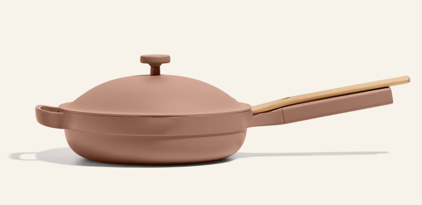 Our Place Always Pan 2.0 10.5” SPICE ROSE Nonstick Pan w Lid, Spatula, Basket