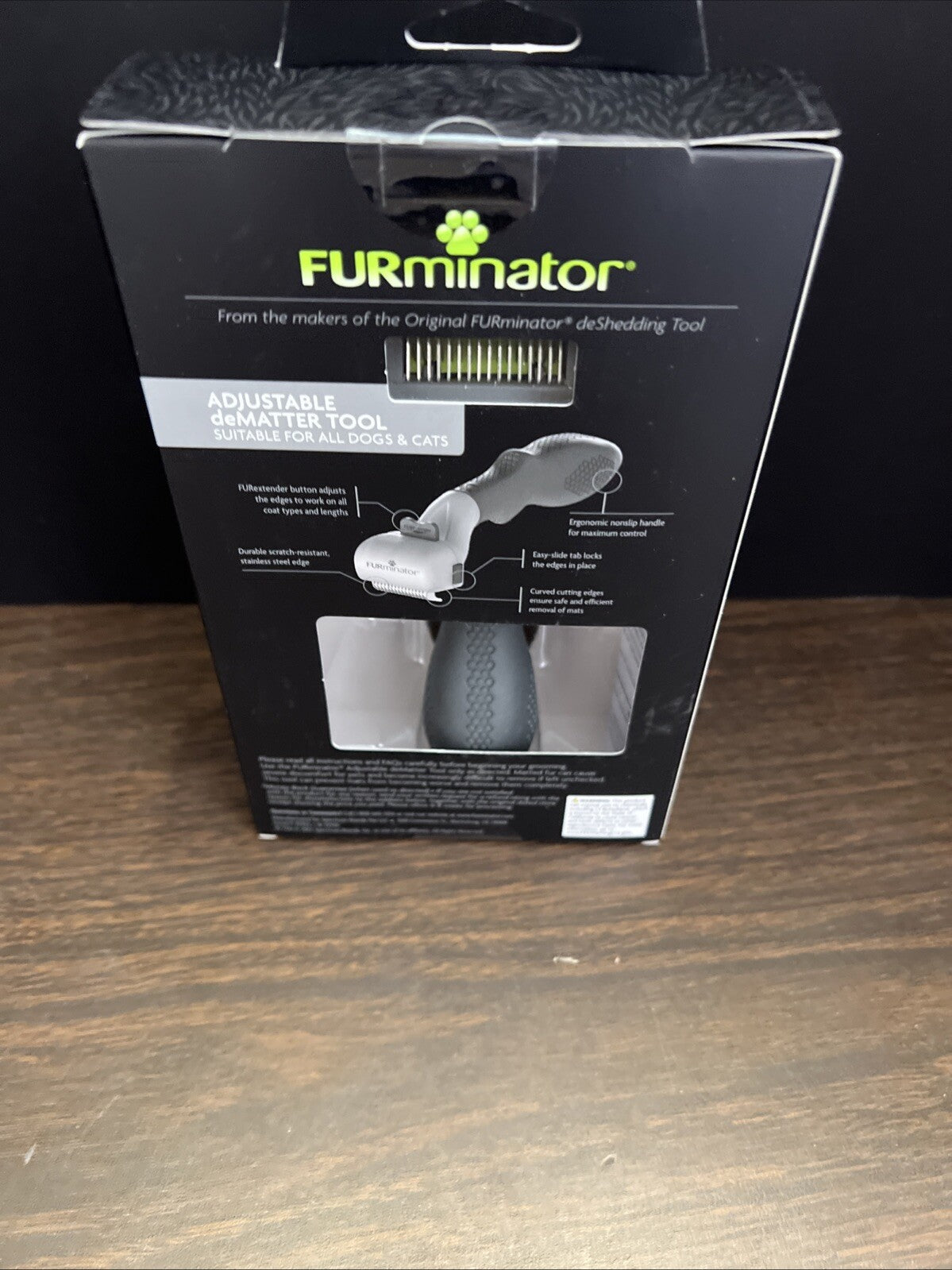 Furminator Adjustable Dematter Brush For Cats & Dogs Long Or Short Hair #9220