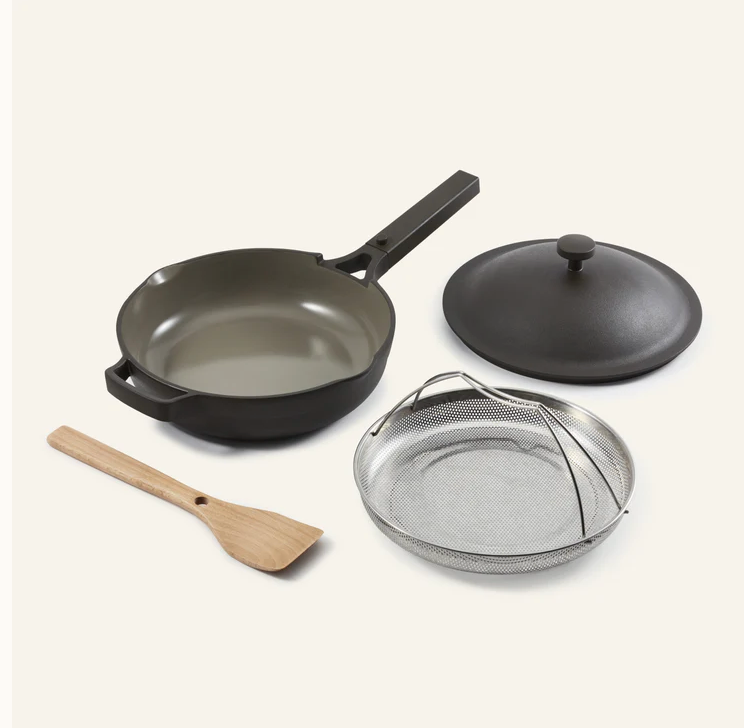 Our Place Always Pan 2.0 10.5” CHAR Nonstick Pan w Lid, Spatula, Basket