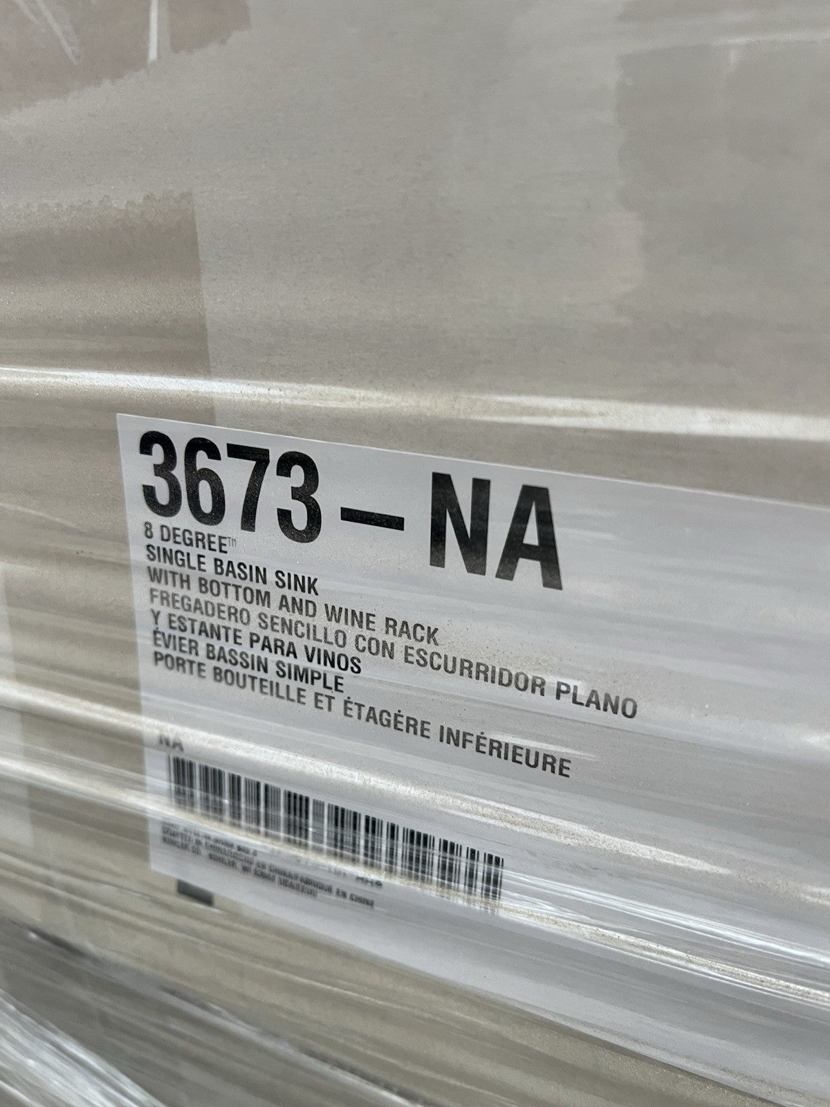 Kohler K-3673-NA 8 Degree 33" Single Basin Under-Mount 16-Gauge Kitchen Sink.