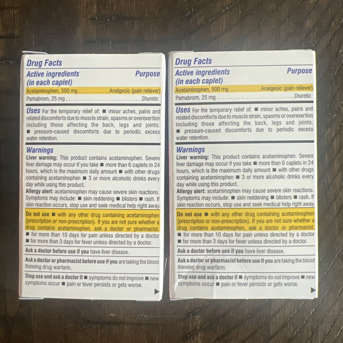 2 Backaid Max Maximum Strength Aspirin Free Pain Reliever 2x38 Caplets EXP 07/26