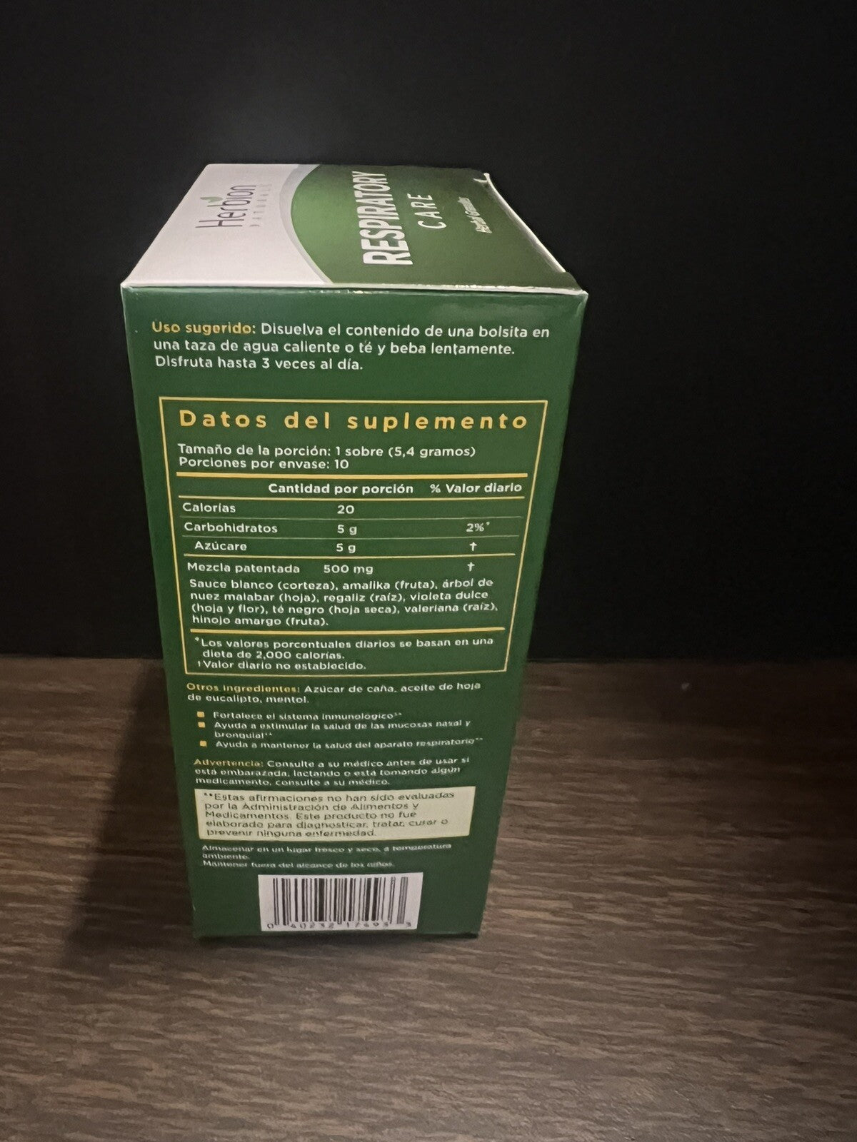 Herbion Respiratory Care Herbal Granules 10 pckts Exp 9/26