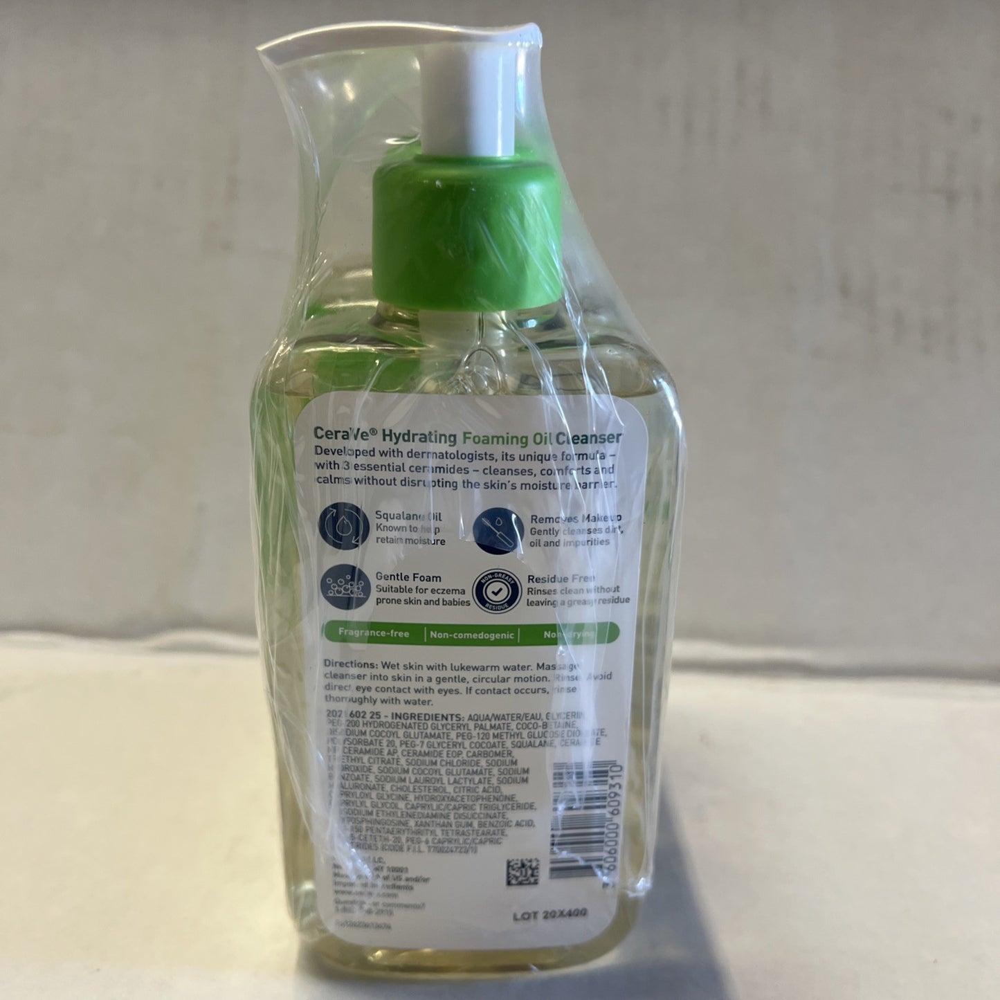 3pk CeraVe Hydrating Foaming Oil For Dry to Very Dry Skin 8oz