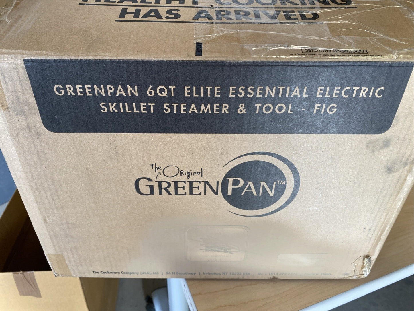 GreenPan Elite Essential Smart Electric 6 QT Skillet STEAMER & TOOL NEW-FIG