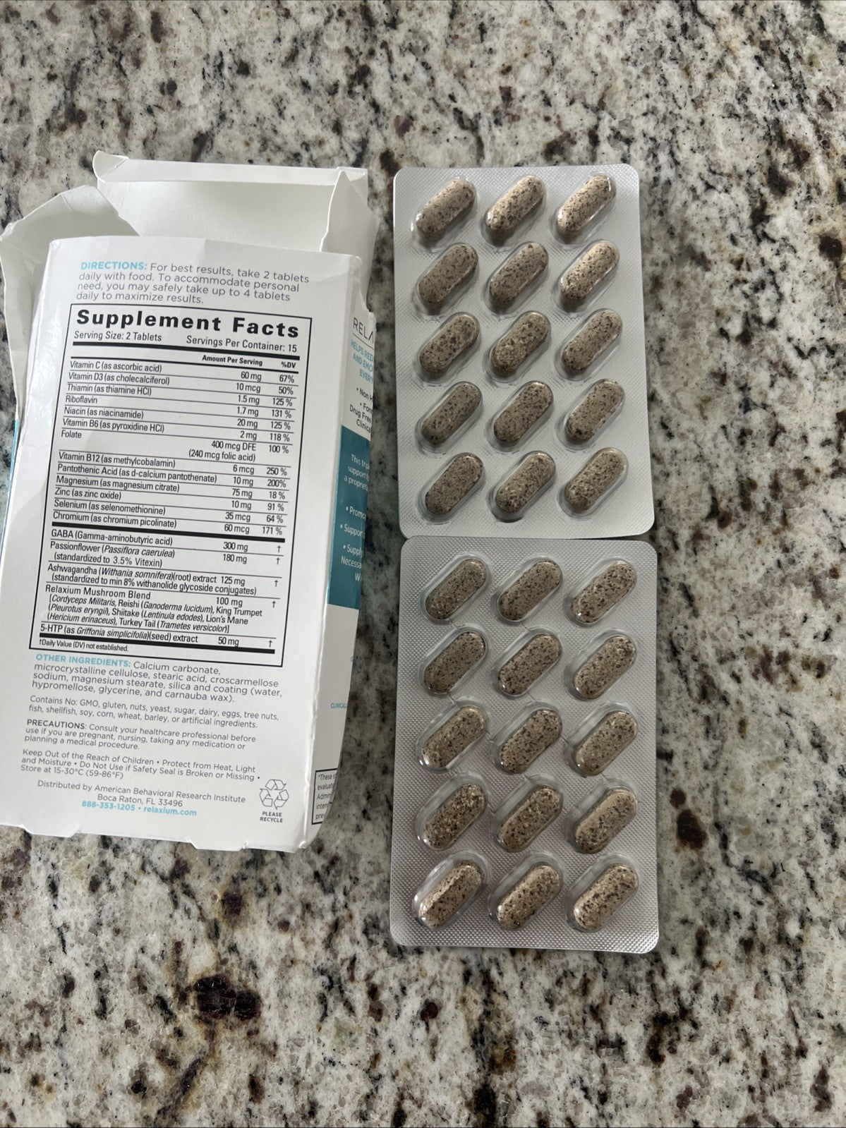 Relaxium Calm Mood Support 30 Tablets Exp 11/25 Free Shipping