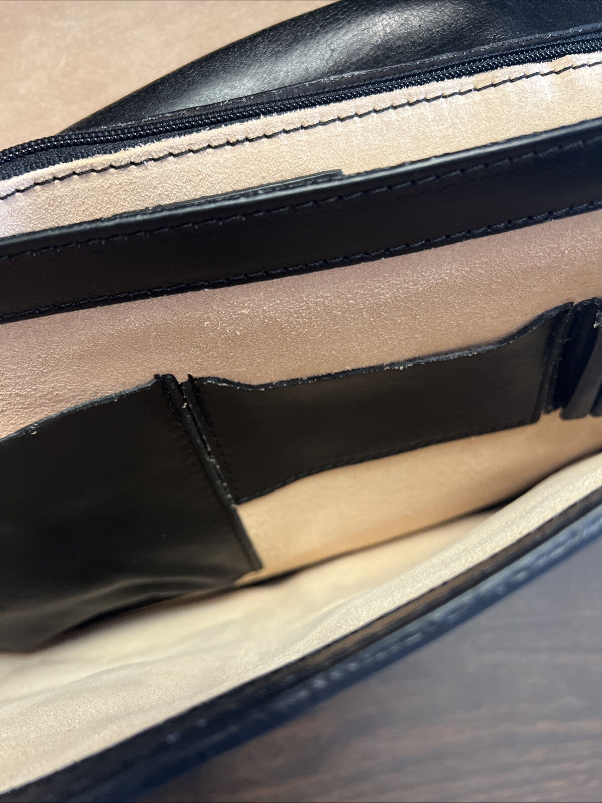 Made In Italy Time Resistance Leather Messenger Bag Laptop Briefcase