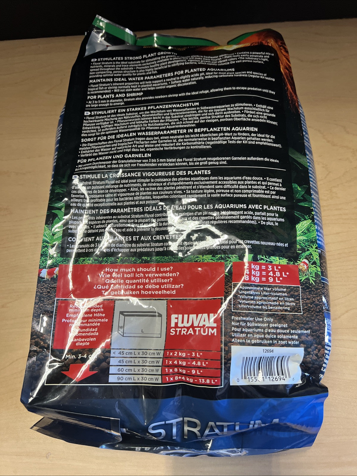 Fluval Plant and Shrimp Stratum, For Fish Tanks, 8.8 lbs.,