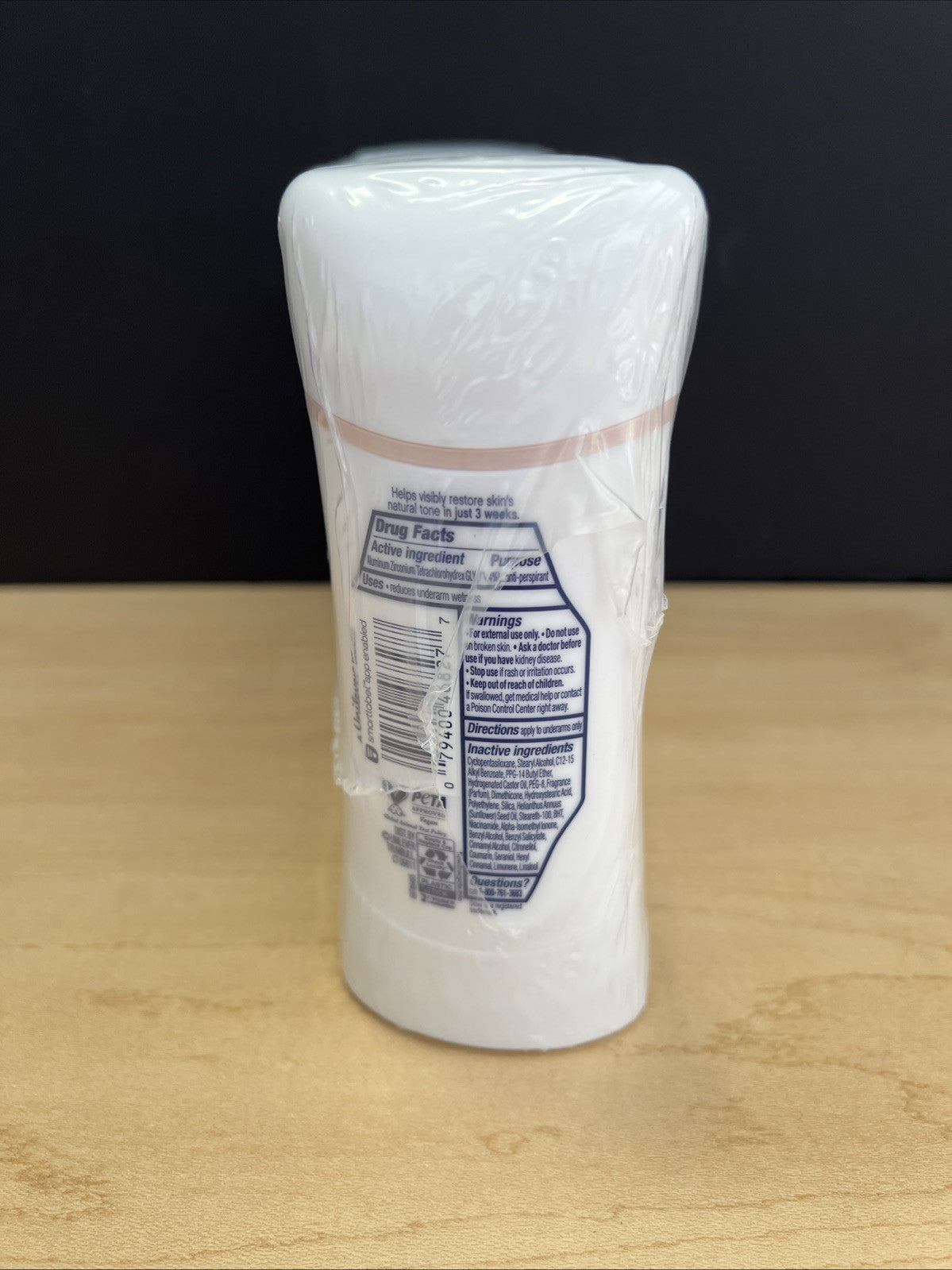 Dove Even Tone Peach Blossom & Rice Milk Deodorant, 2.6 oz ea, 6pk Exp 10/2026