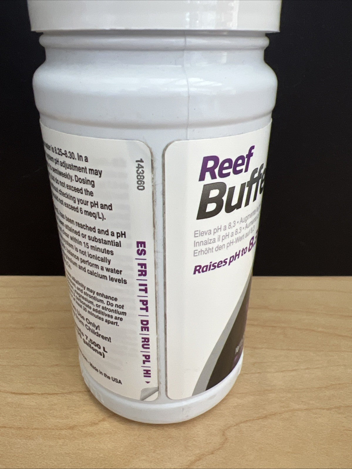 Seachem Reef Buffer 250 grams Powder Raise pH to 8.3 Live Coral Reef Aquariums