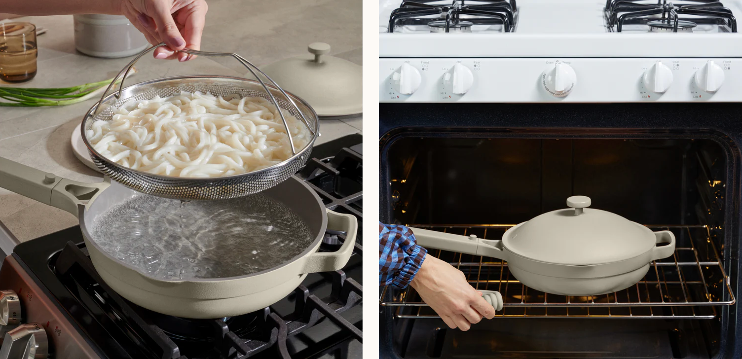 Our Place Always Pan 2.0 10.5” STEAM Nonstick Pan w Lid, Spatula, Basket