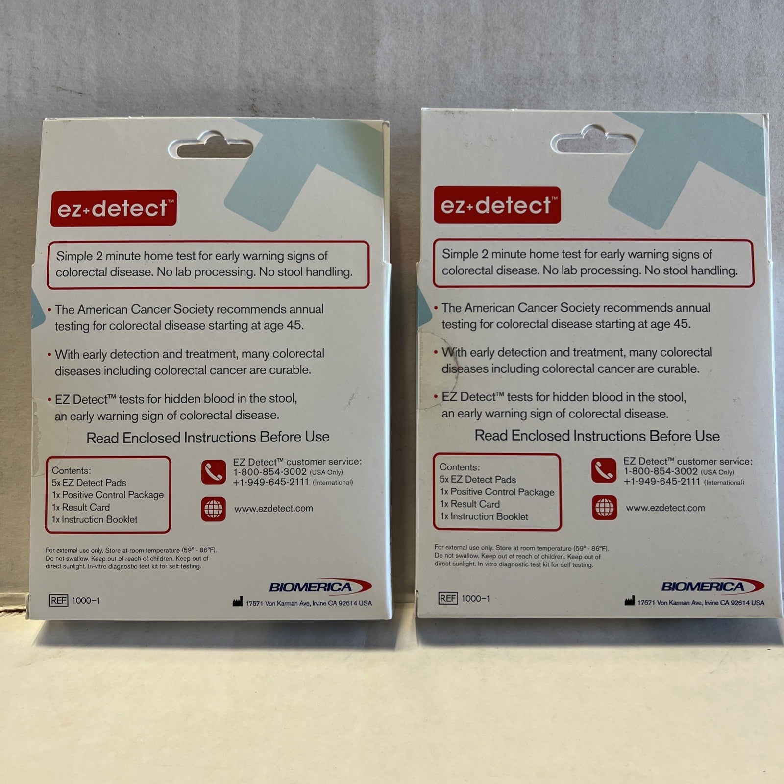 2pk EZ Detect Colon Disease Test Kit Self Test For Colorectal Disease