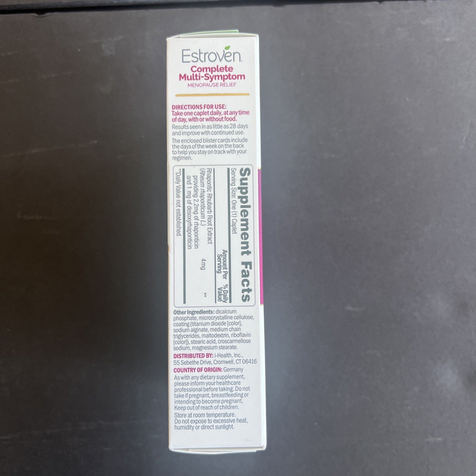 Estroven Complete Menopause Relief 28 Vegetarian Caplets Exp 4/26