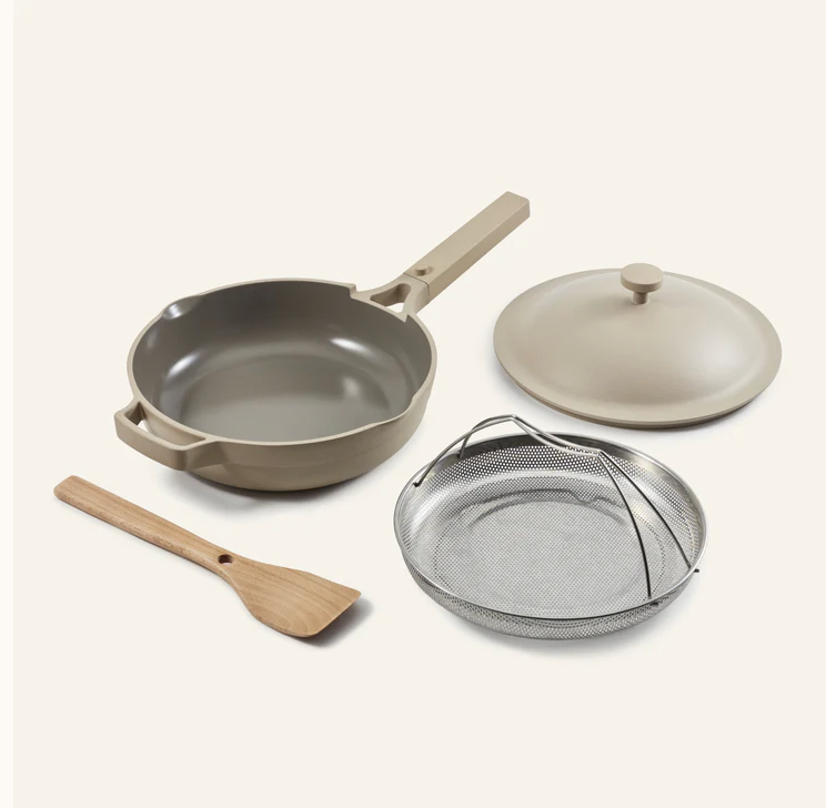 Our Place Always Pan 2.0 10.5” STEAM Nonstick Pan w Lid, Spatula, Basket