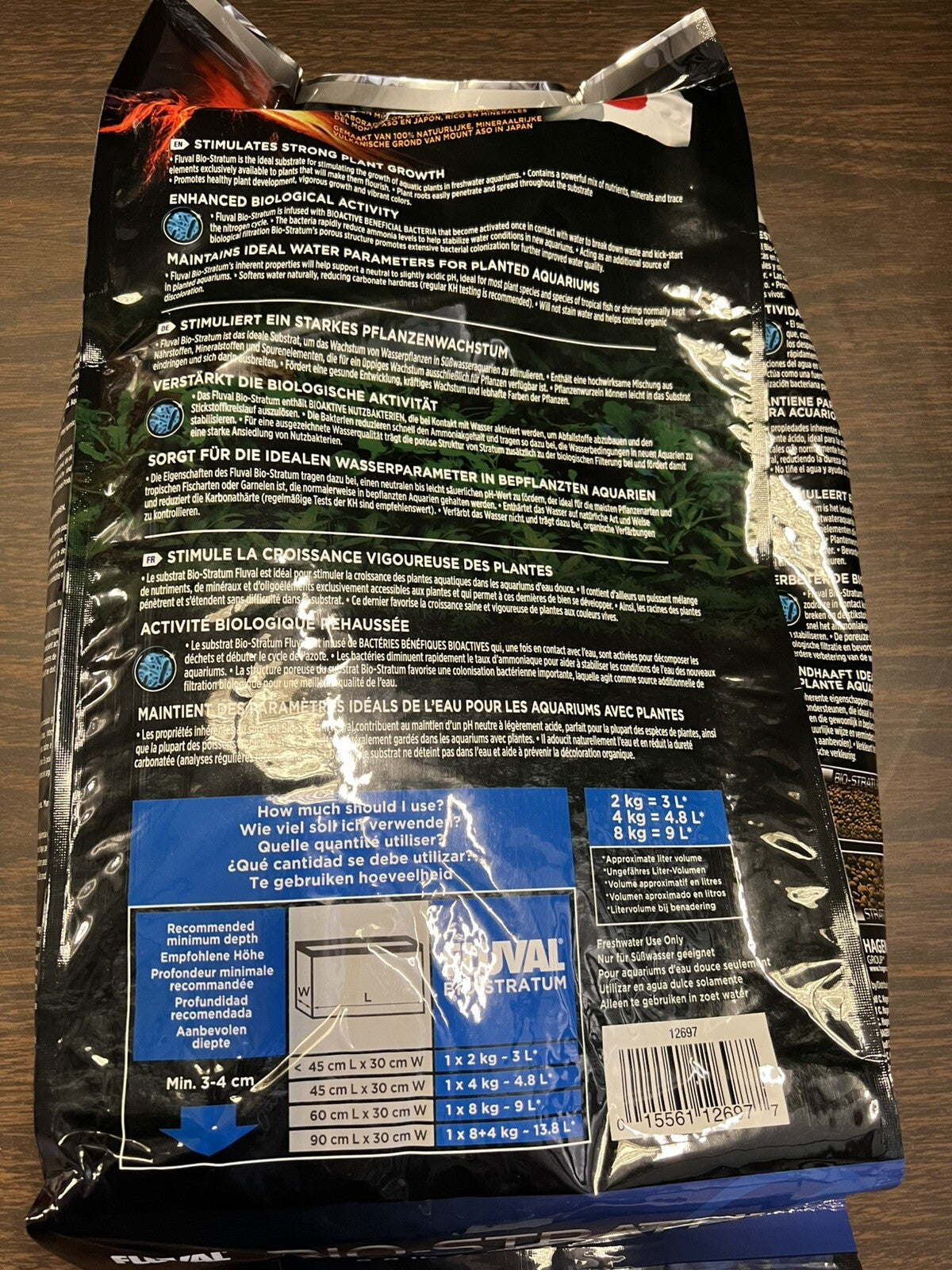 Fluval Bio Stratum, Aquarium Gravel Substrate for Aquatic Plant Growth, 8.8 Lb
