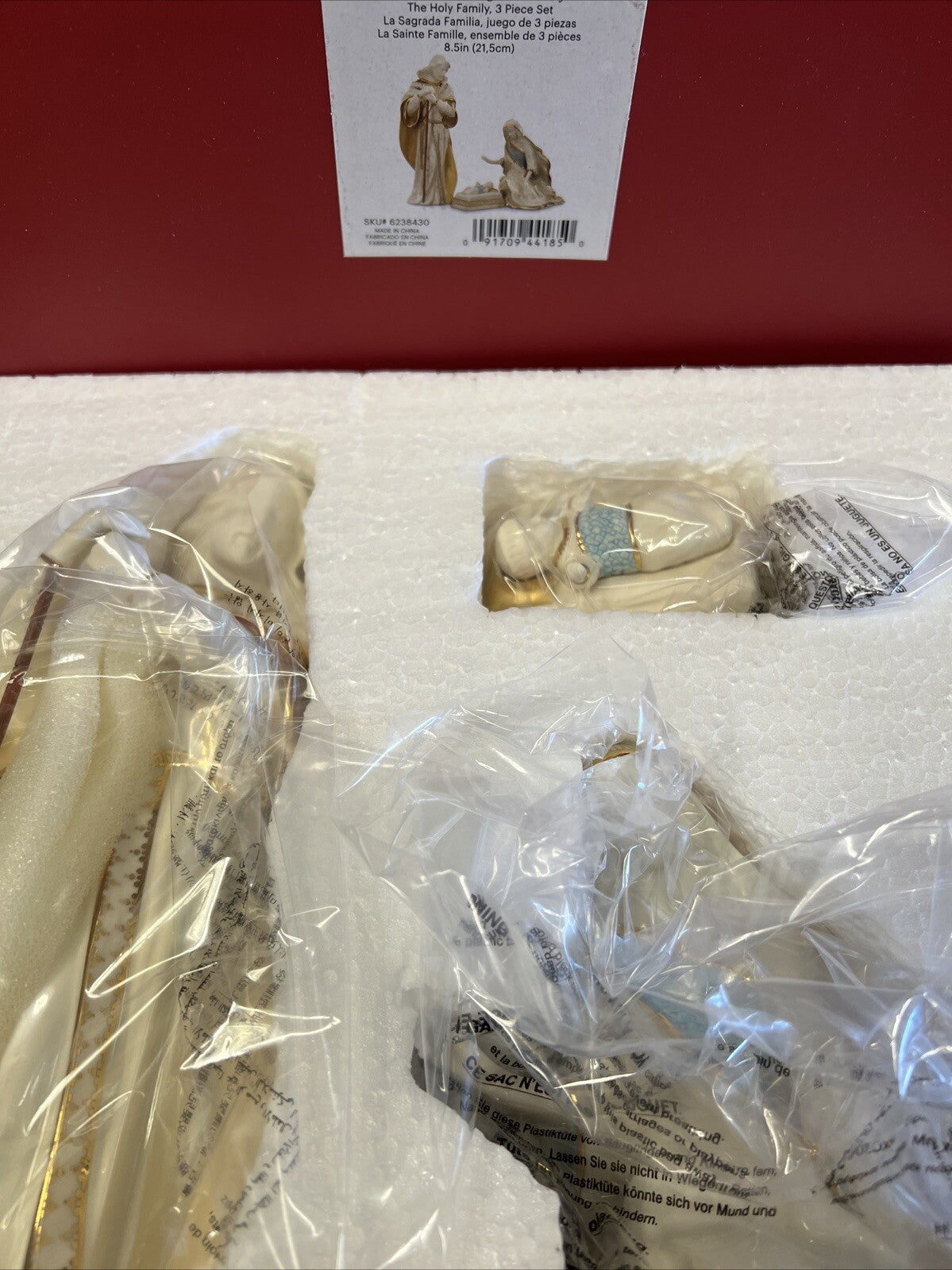 Lenox First Blessing Nativity Holy Family Figurines w/Box 3 pc. set (New)