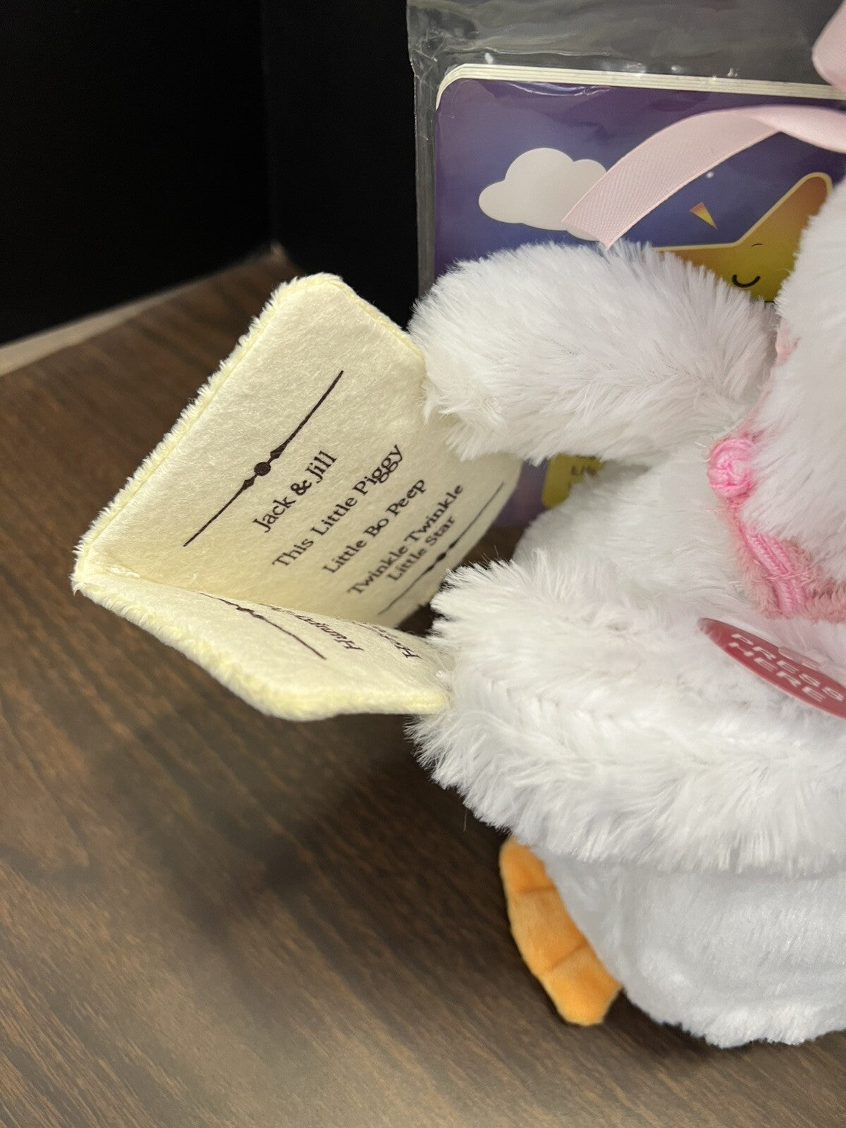 Cuddle Barn Mother Goose Animated Stuffed Animal Reads Nursery Rhymes, 14”+story
