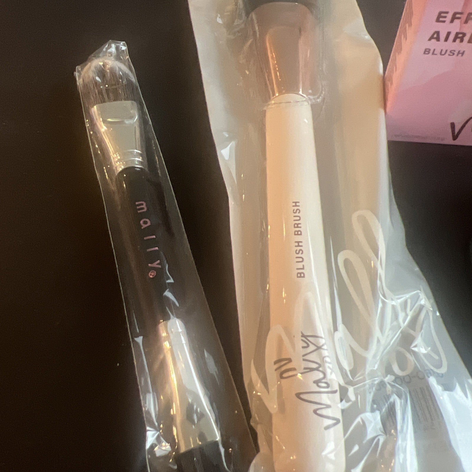 Mally XO EFFORTLESSLY AIRBRUSHED Highlighter Stardust & Blush Brush Set (4pc)