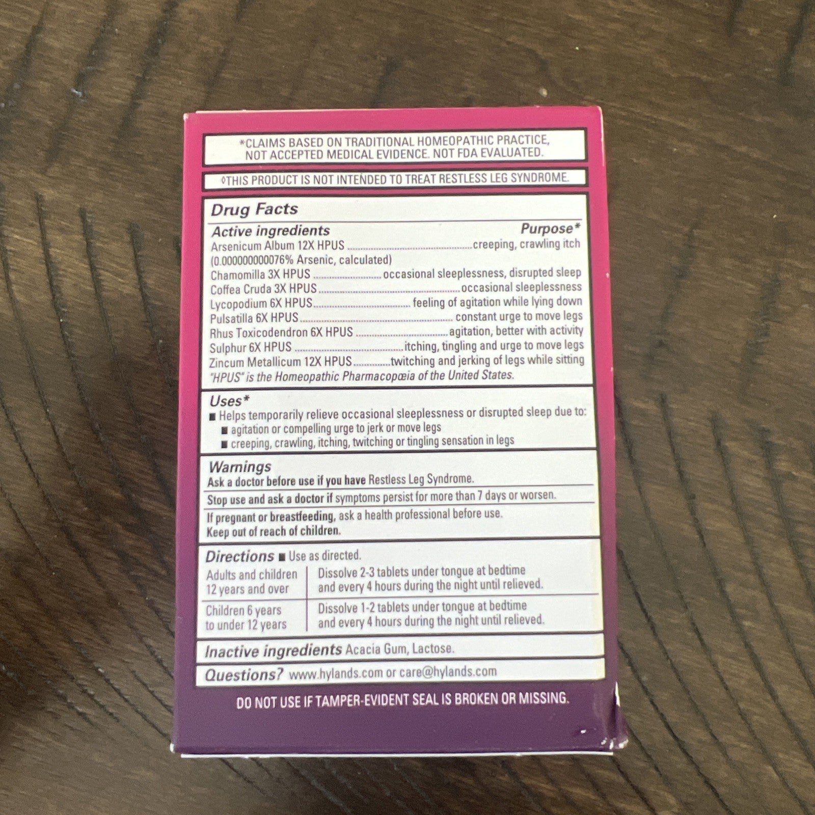 Restful Legs PM, 50 Quick-Dissolving Tablets Exp 07/2026