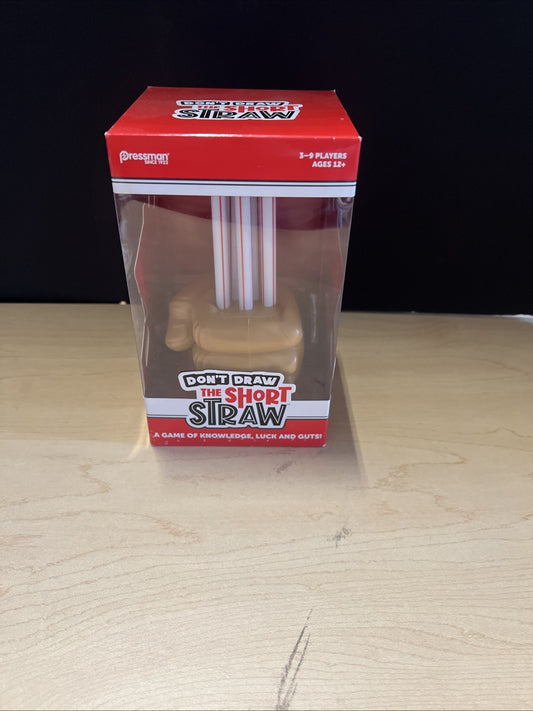 Pressman Toy "Don't Draw the Short Straw" Ages 12+ for 3-9 Players Unopened Box