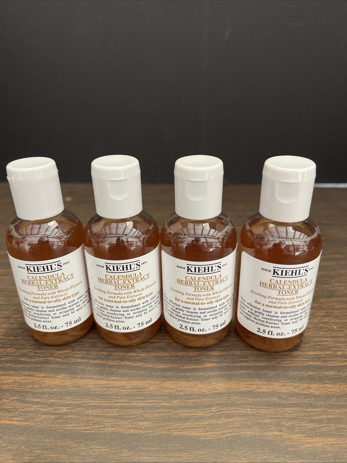 Kiehl's Calendula Herbal-Extract Toner Alcohol-Free  2.5fl Oz-75ml 4pk (10oz)