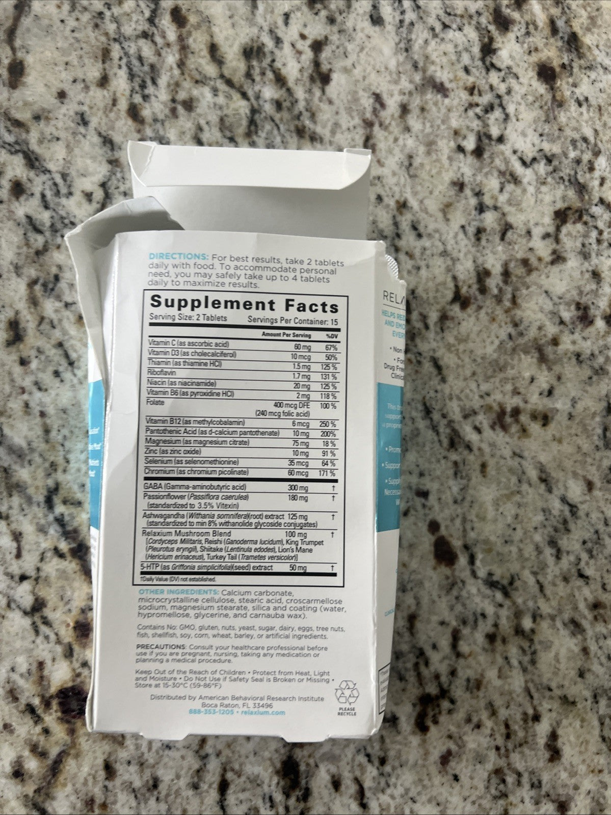 Relaxium Calm Mood Support 30 Tablets Exp 11/25 Free Shipping