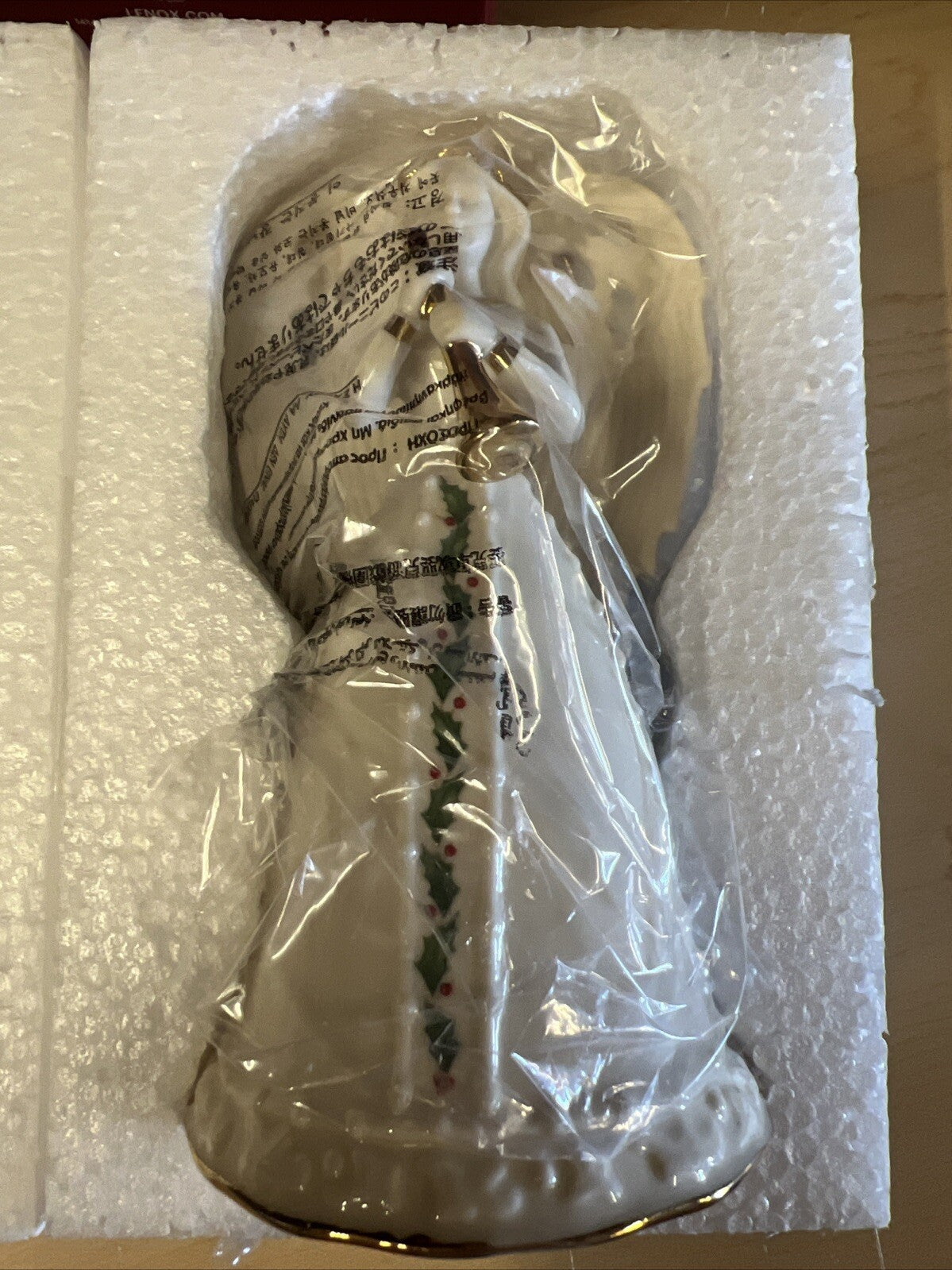 Lenox Collectible Holiday Christmas Angel Bell Horn 6” Figurine Ornament NEW