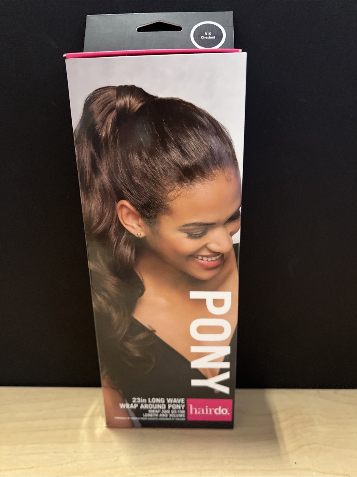 Hairdo 23 inch Long Wave Wrap Around Pony Chestnut Light Brown R10 New In Box
