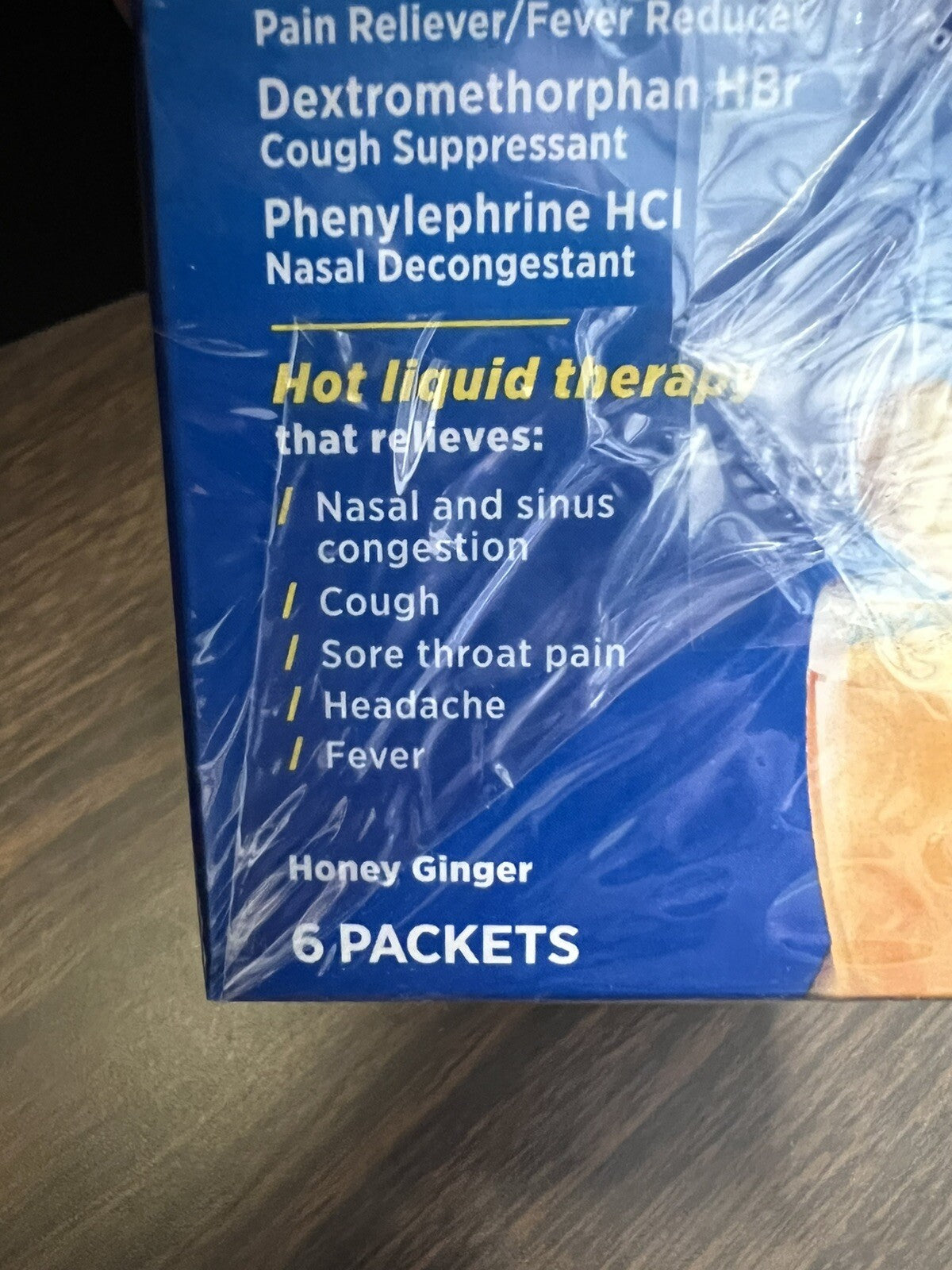 3PK Theraflu Cold Relief ~ 6 Packets Each ~ Honey Ginger ~EXP 12/25