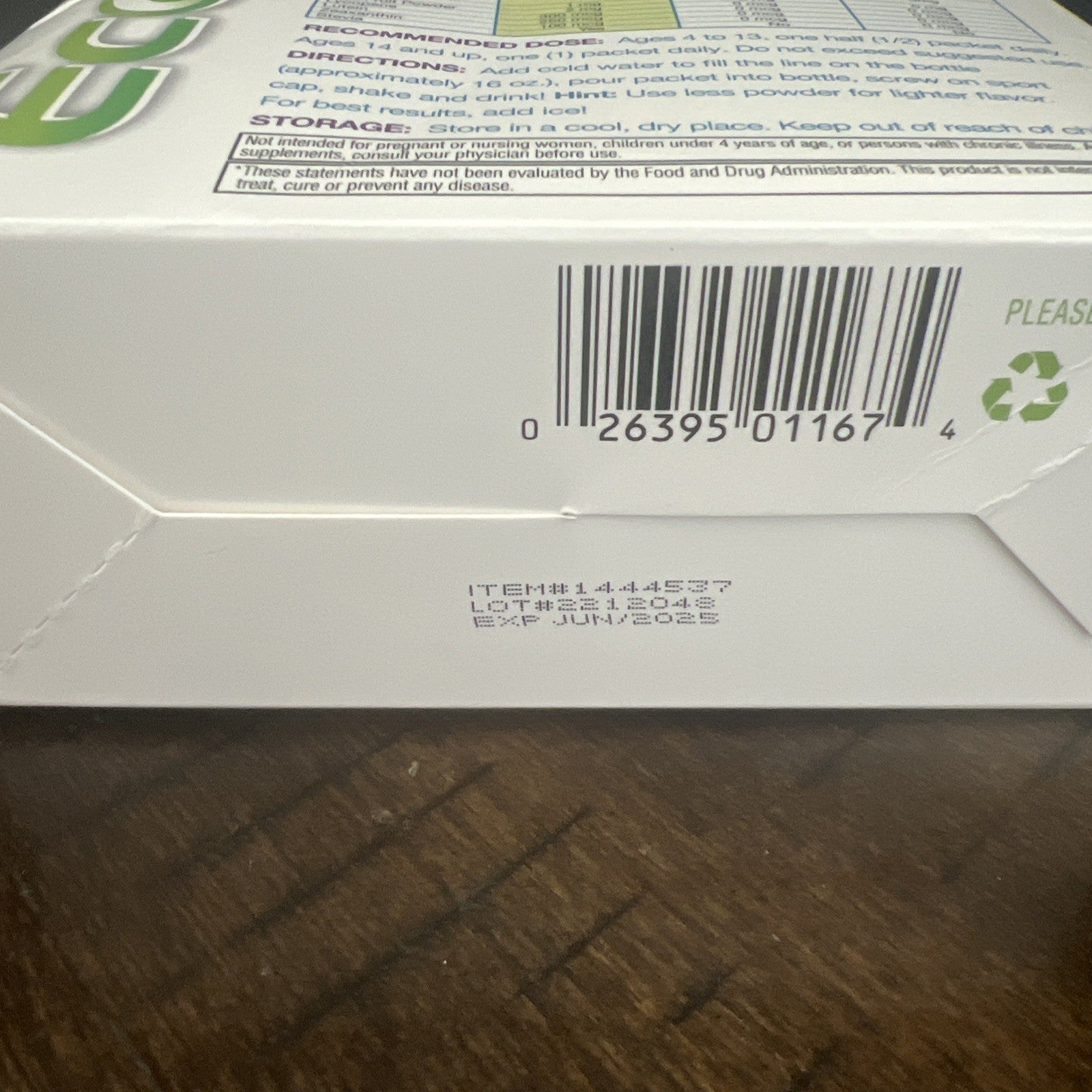 (30 PACKS) EcoDrink Grape Complete Multivitamin Electrolytes Powder Drink 6/25