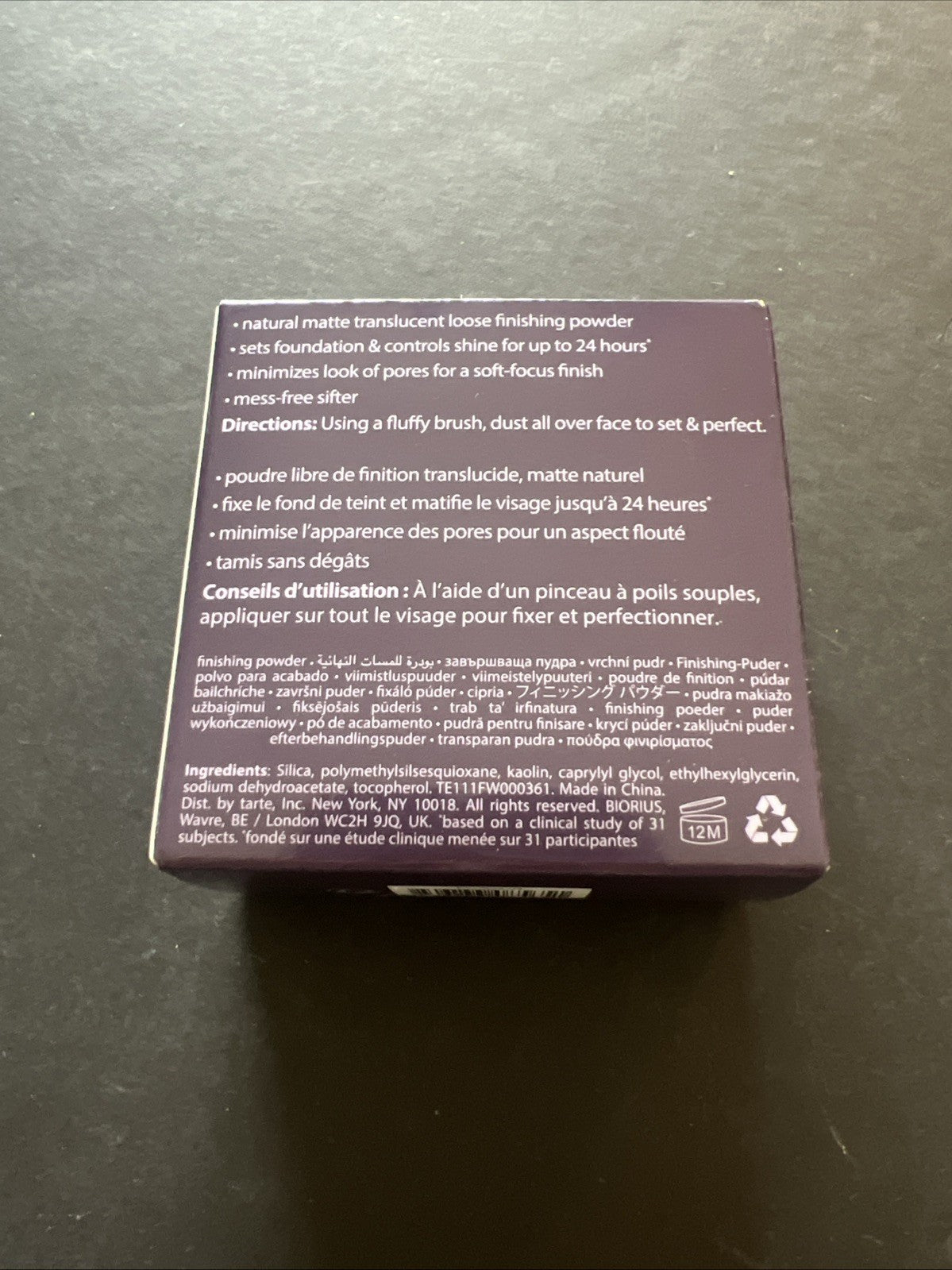 Tarte Smooth Operator Amazonian Clay Loose Finishing Setting Powder 7.5g 0.26oz