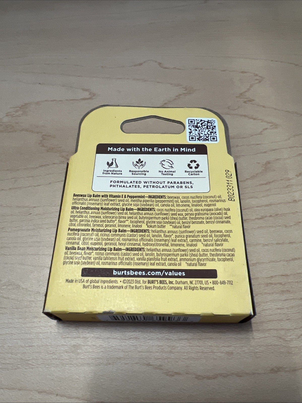 Burt’s Bees 100% Natural Origin Moisturizing Lip Balm Variety Pack - 4 CT - 0.15