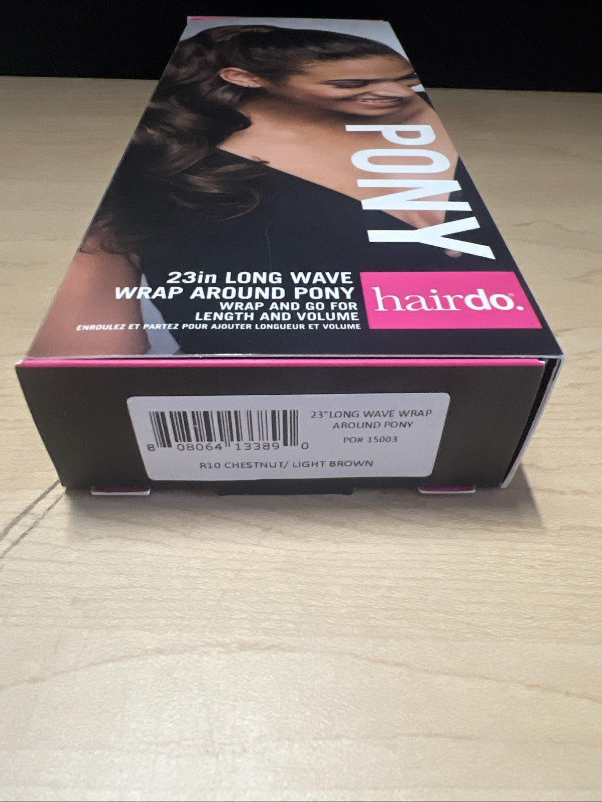 Hairdo 23 inch Long Wave Wrap Around Pony Chestnut Light Brown R10 New In Box