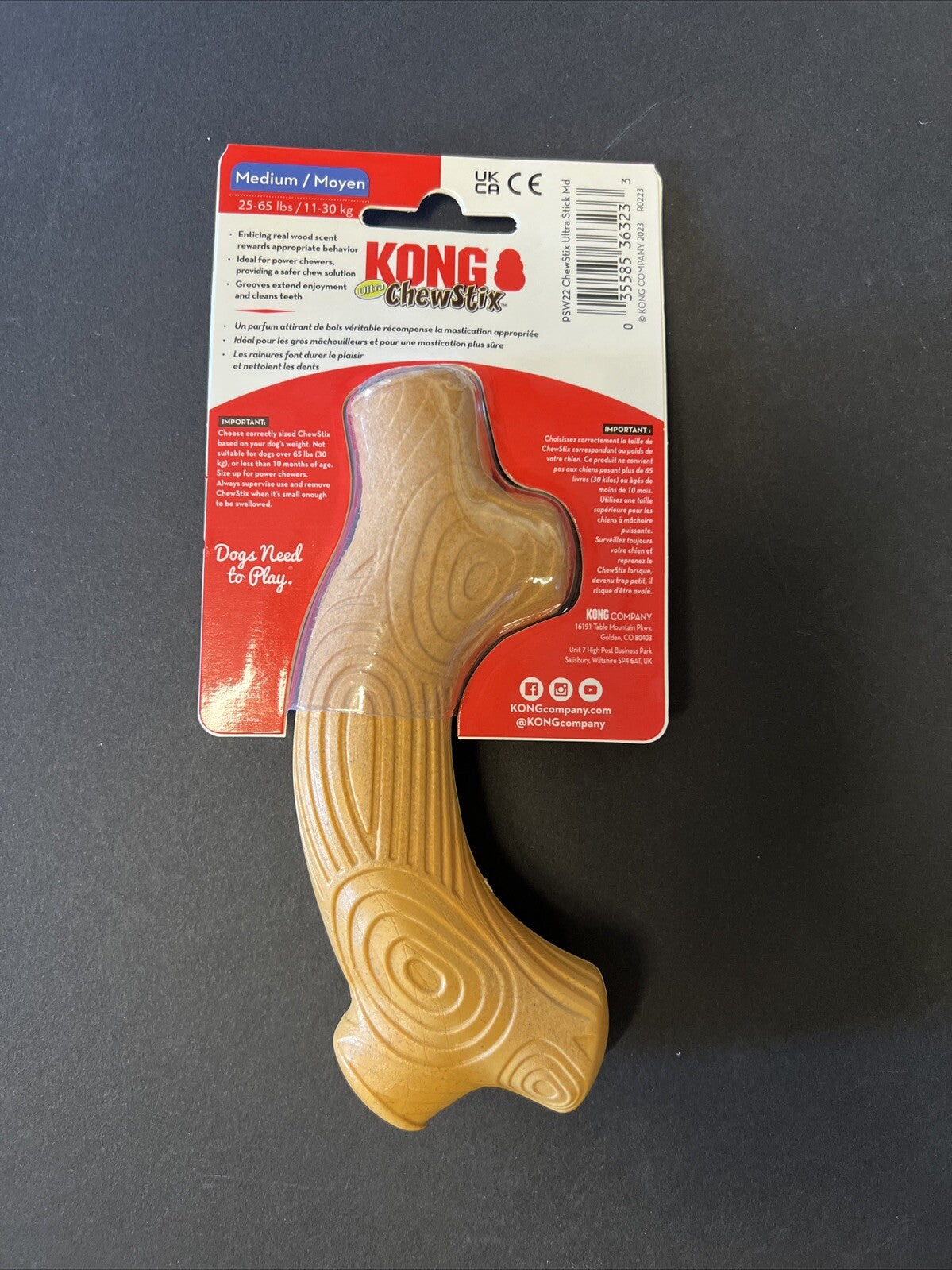 KONG Ultra ChewStix Medium Dog Teething Chew Toy