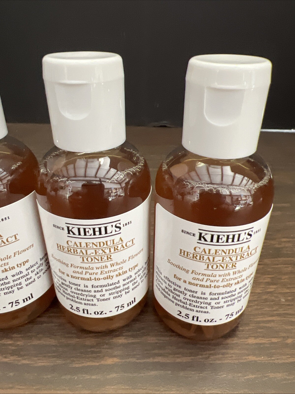 Kiehl's Calendula Herbal-Extract Toner Alcohol-Free  2.5fl Oz-75ml 4pk (10oz)