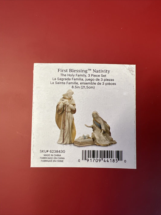 Lenox First Blessing Nativity Holy Family Figurines w/Box 3 pc. set (New)