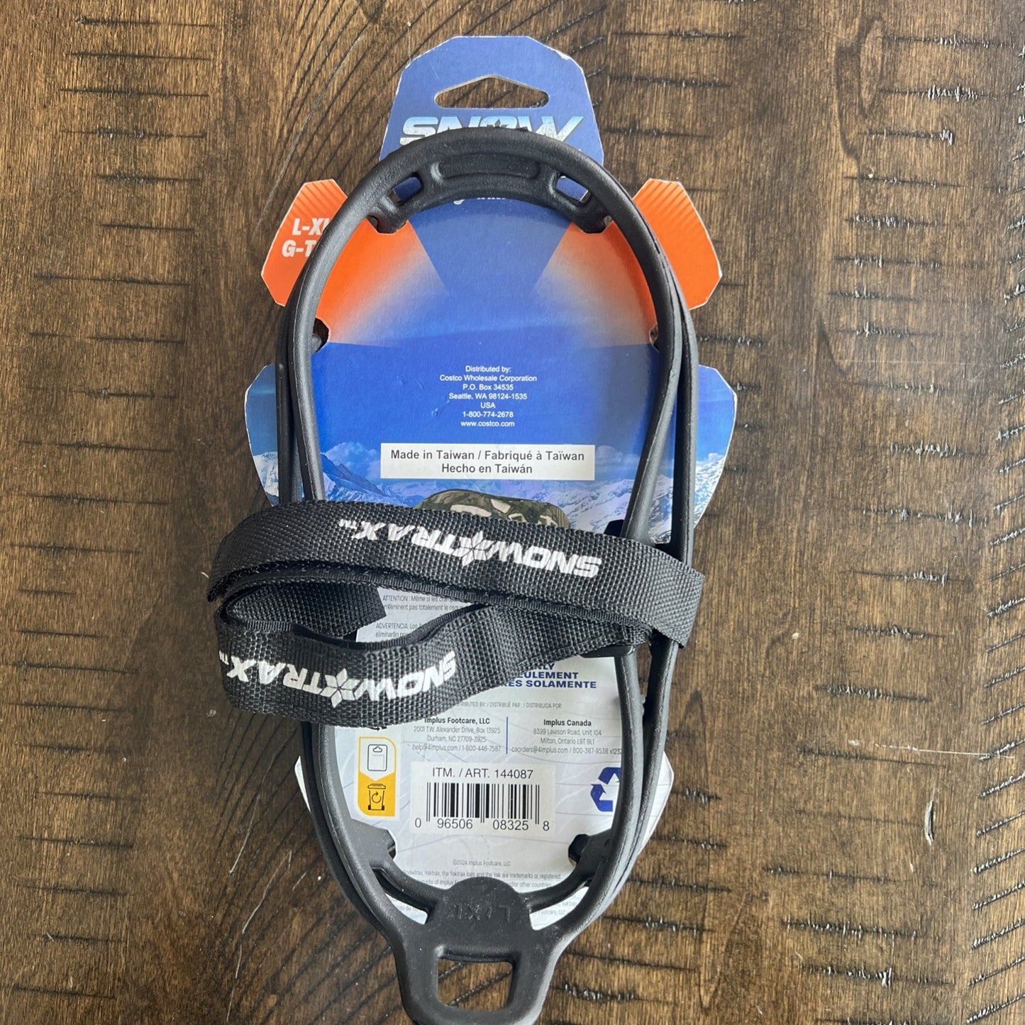Snow Trax By YakTrax Traction Gear for Shoes & Boots (L-XL Men 8-12; Wmn. 9+)new