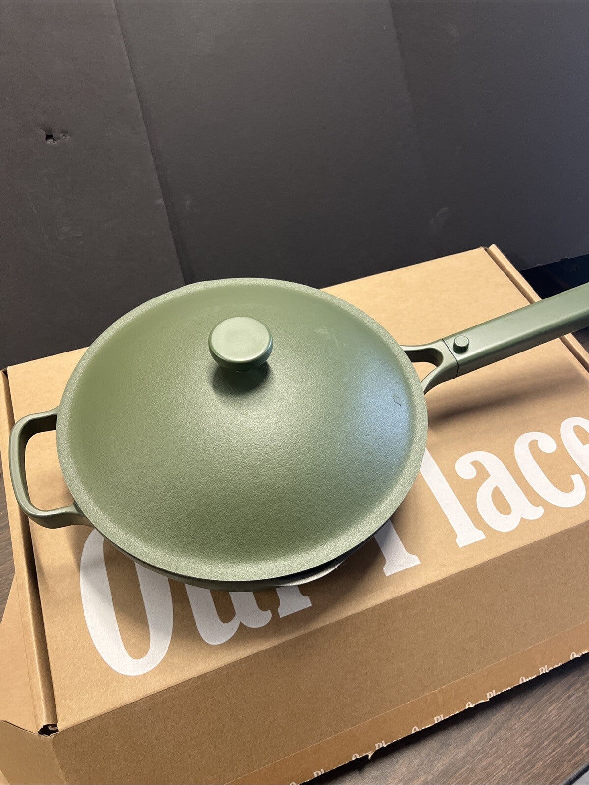 Our Place Always Pan 2.0 10.5” SAGE Nonstick Pan w Lid, Spatula, Basket