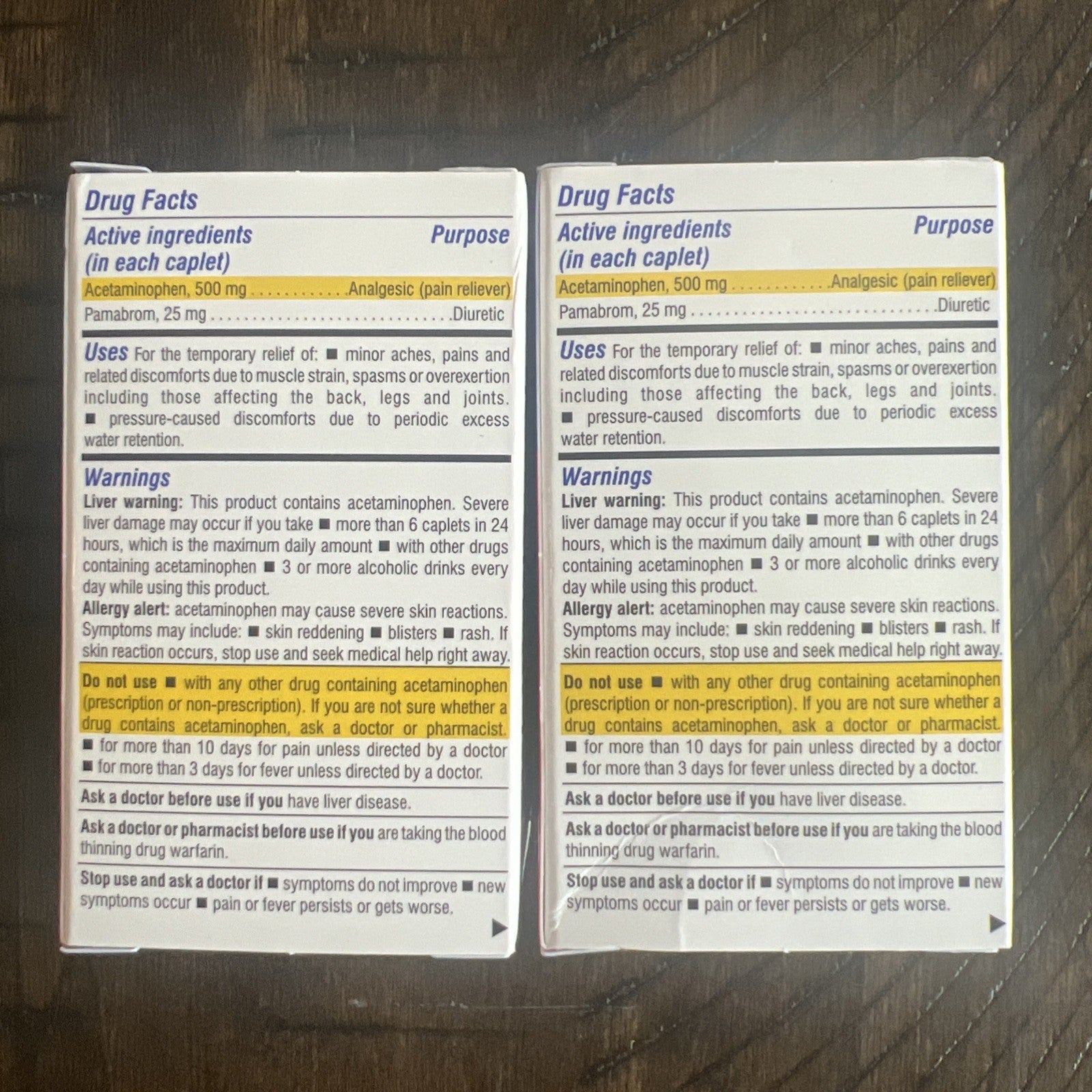 2 Backaid Max Maximum Strength Aspirin Free Pain Reliever 2x38 Caplets EXP 07/26