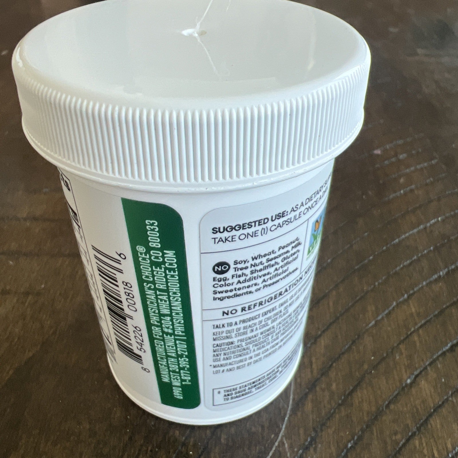 Physician’s Choice Thin 30 Probiotics 15 Billion CFU 30 Capsules Exp 8/26 Sealed