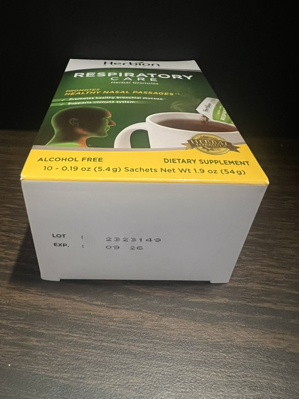 Herbion Respiratory Care Herbal Granules  10 pckts Exp 9/26