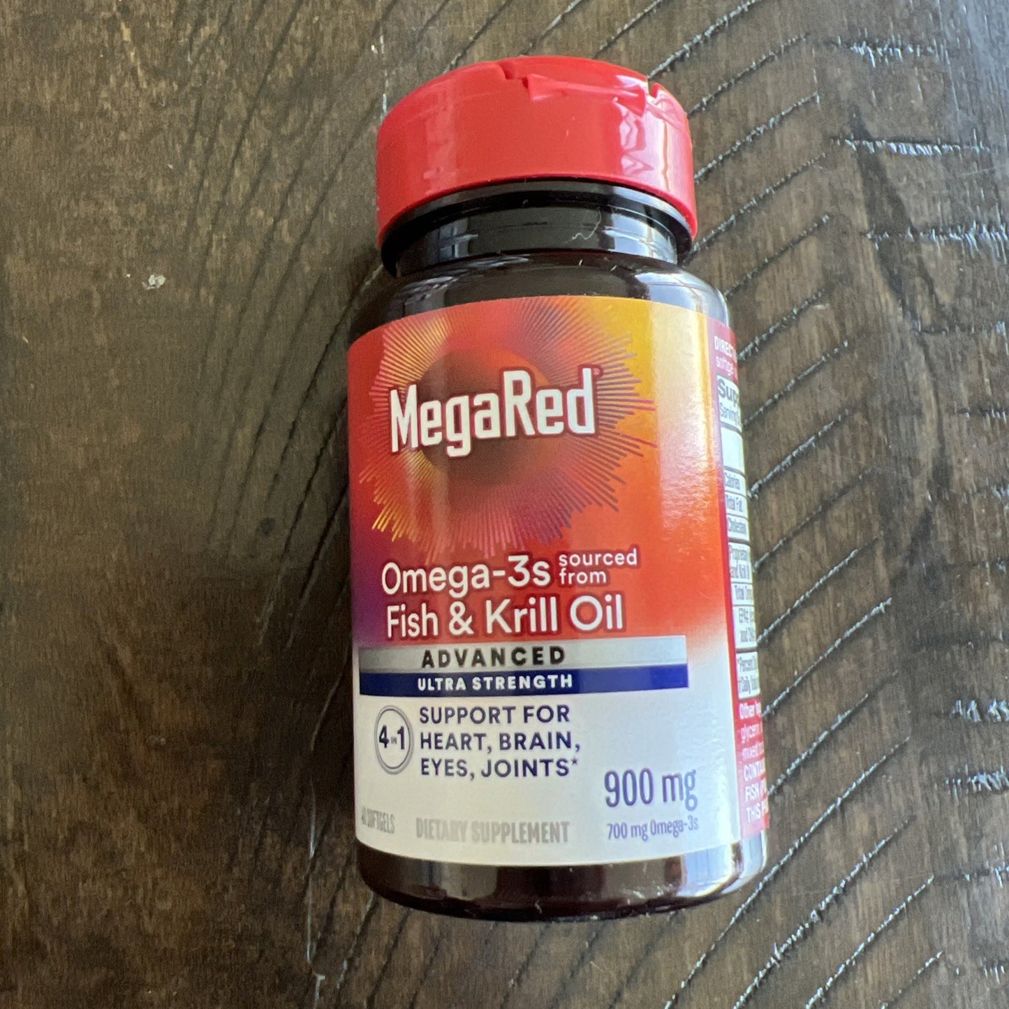 MegaRed®, Advanced 4 In 1 Omega-3s, 900 mg, 40 Softgels exp 6/25 SHORT SALE!!!