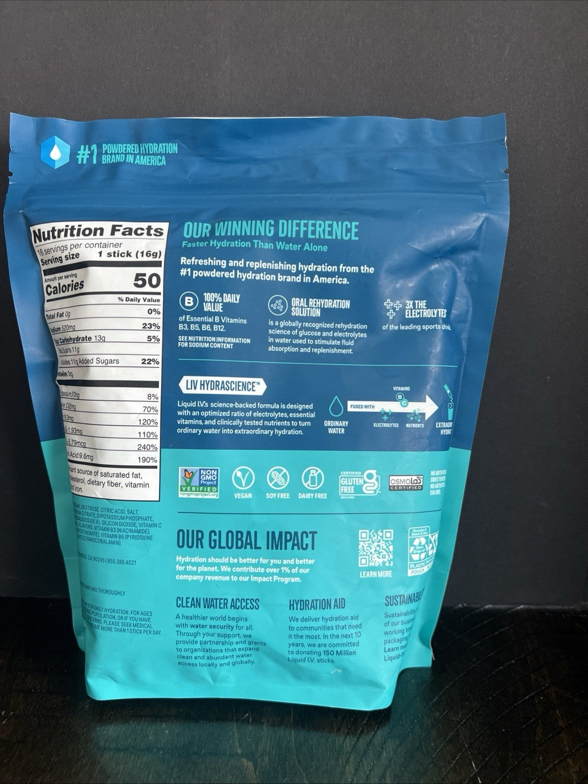 Liquid I.V.® Hydration Multiplier® - Strawberry - Hydration Powder Packets 9/26