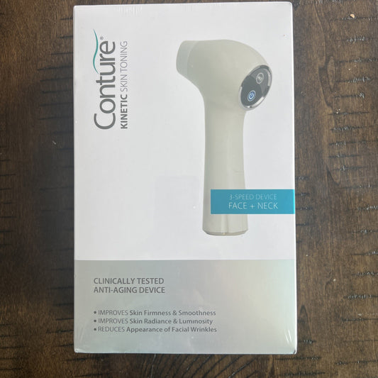 Conture Face+Neck Kinetic Skin Toning System. NEW SEALED. W/case & Serums (3).