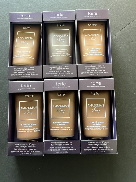 tarte Amazonian Clay 16-Hour Full Coverage Foundation, CHOOSE SHADE, 1.7 fl oz