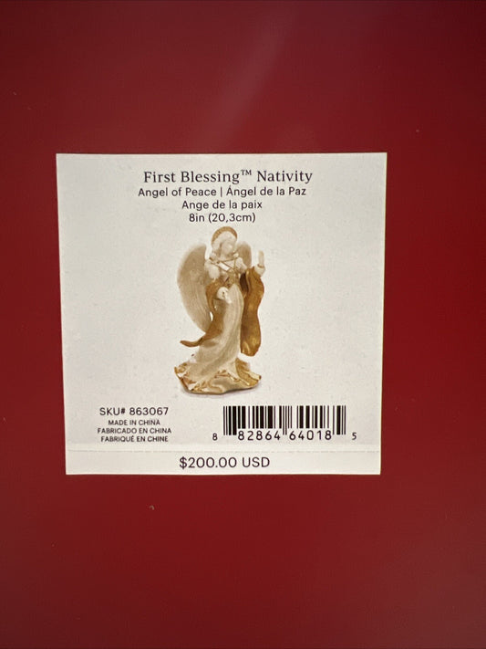 Lenox First Blessing Nativity Angel of Peace Porcelain Christmas Figurine 863067