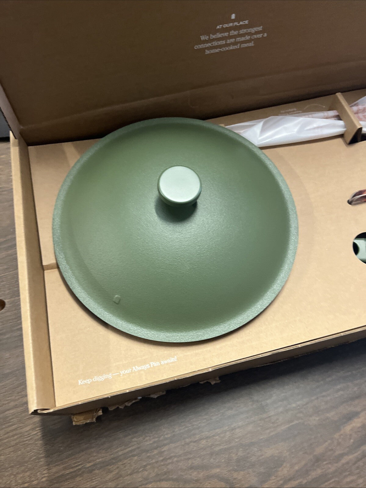 Our Place Always Pan 2.0 10.5” SAGE Nonstick Pan w Lid, Spatula, Basket