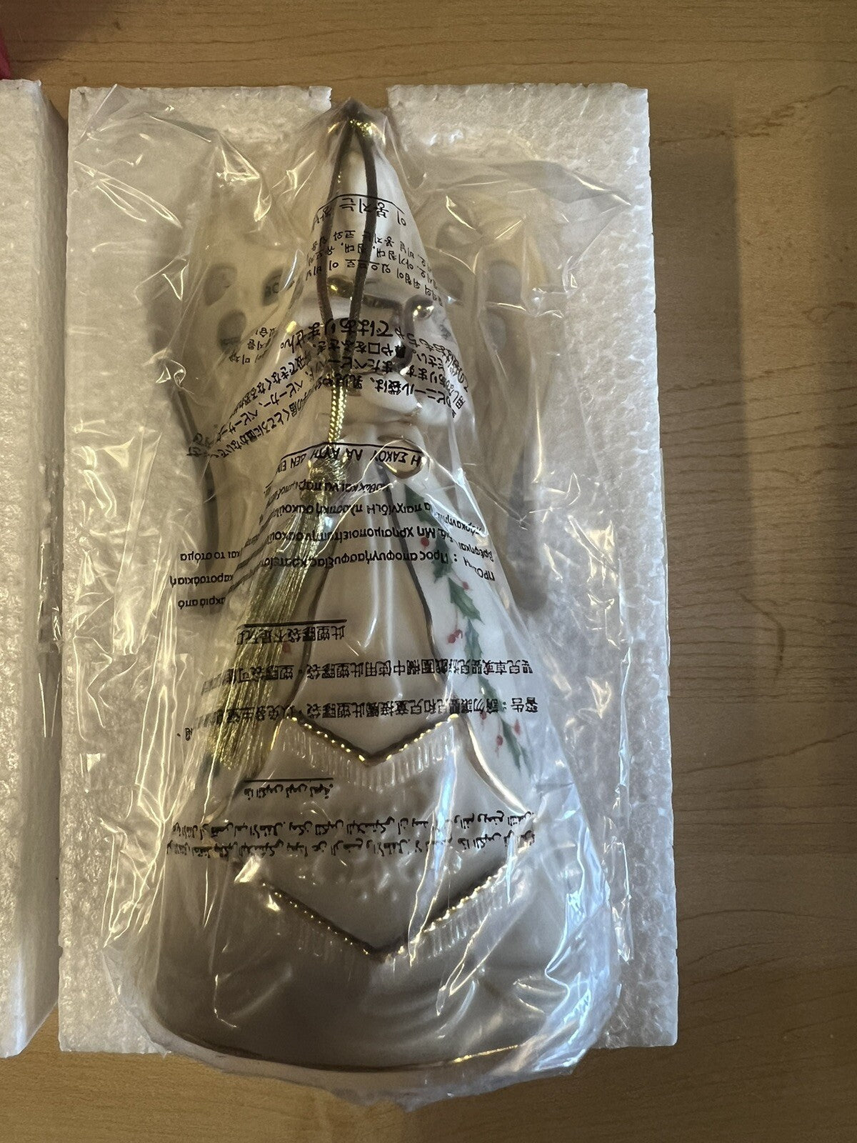 Lenox Collectible Holiday Christmas Angel Bell Harp 6” Figurine Ornament NEW