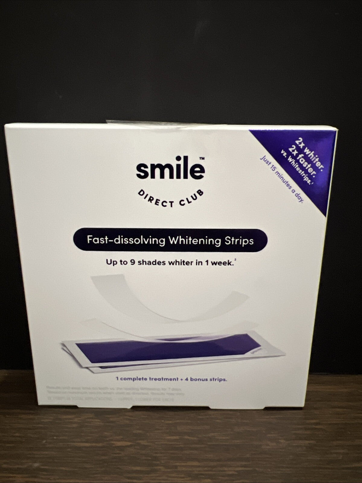 Smile Direct Club Whitening-Fast dissolving Whitening Strips 18 (9 Applications)