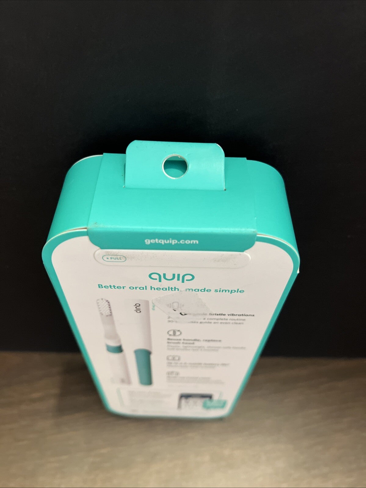 Quip Sonic Toothbrush With Replaceable Head Green, Soft Bristles