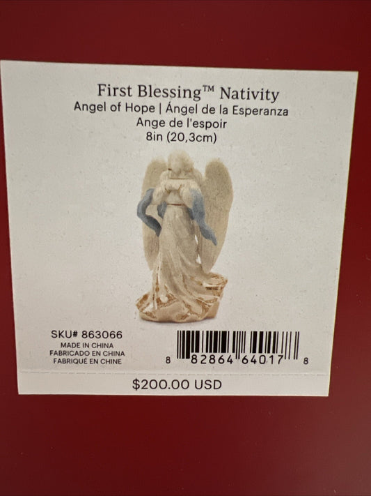 Lenox First Blessing Nativity Angel of Hope Porcelain Christmas Figurine 863066